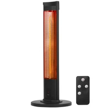 Uimoso 1500W Electric Infrared Space Heater with Remote and Adjustable Speeds