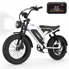 2000W Electric Bike 20" Fat Tire Ebike 48V 23Ah Mountain Bicycle Adult 36MPH