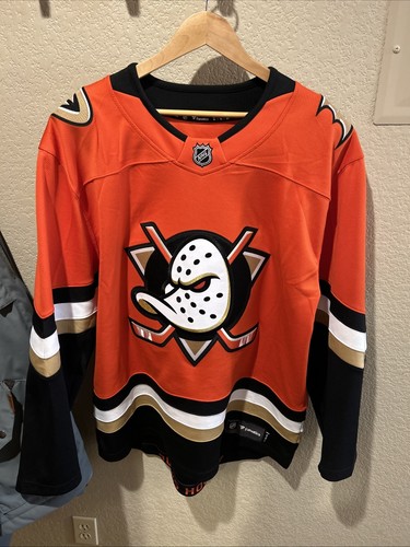 Anaheim Ducks Fanatics Home Breakaway Jersey - Orange - NHL Jersey Size XL