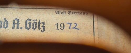 1972 Conrad A. Gotz deutsche Full-Size Violine Modell V124, Knillbogen, im Koffer - Bild 3 von 23