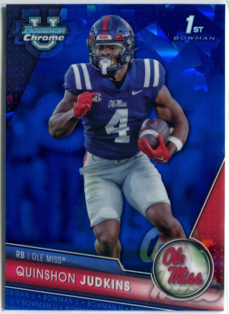 QUINSHON JUDKINS 2023 Bowman Chrome U. SAPPHIRE REFRACTOR #135