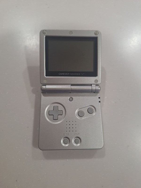 Nintendo Game Boy Advance SP Silver with AC Adapter