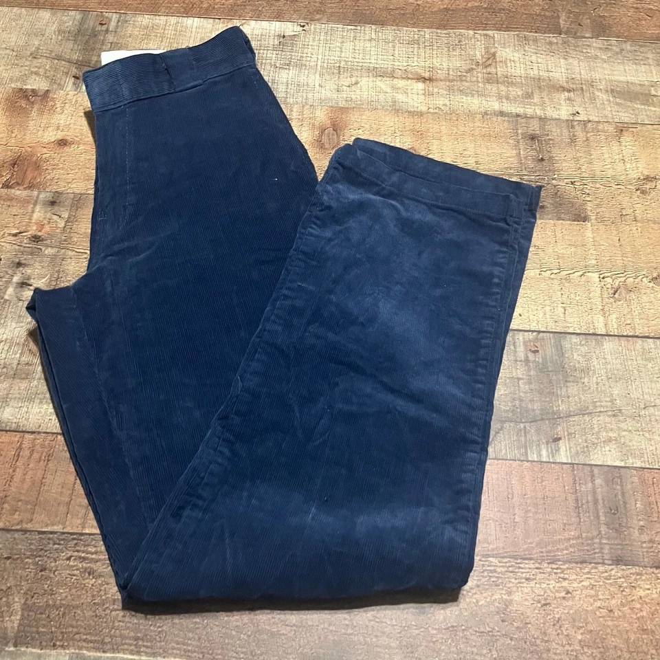 Dickies BUNDLE 2 Mens Corduroy Blue Brown Regular Fit Pants Sz 28x32 Fall Preppy - Image 2 of 4