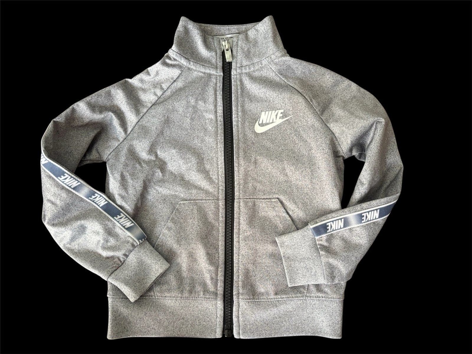 NIKE Boys 2 Piece Set Full Zip Jacket & Pants Size 2T Gray w/Blue