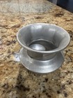 Vintage Miniature Aluminum Tobacco Spittoon Personal Spittoon — photo 1