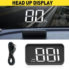 Car Digital Speedometer GPS USB HUD Head Up KMH Windshield Projector Universal