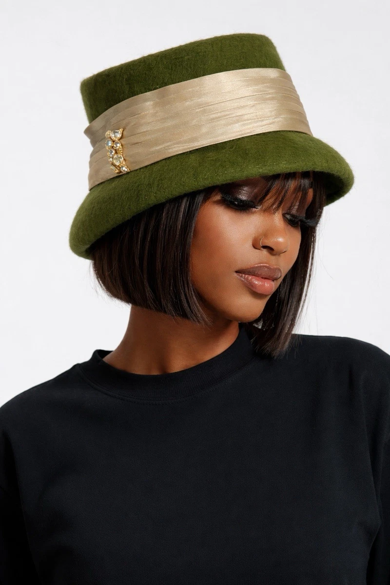 Cloche Green Vintage Hats for Women | eBay display picture 1