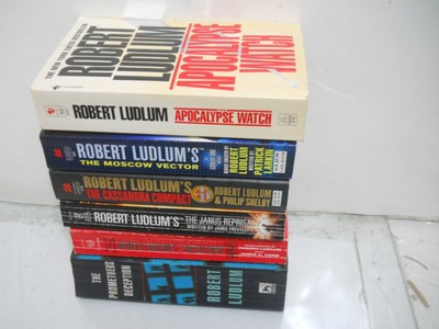 Robert Ludlum  Mixed Series Lot of 6 ~ Normal wear, no duds~ 