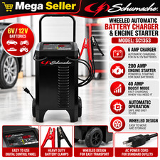 Schumacher Sc1353 6v12v 200a Wheeled Battery Charger Engine Starter 40a Boost