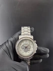 Luxurman Escalade 48mm Stainless Steel Diamond White Dial Watch
