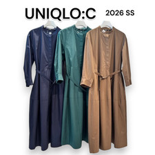 UNIQLO : C Cotton volume sleeve dress S-XXL 483065 Japan New 2026 SS
