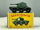 Matchbox lesney #67 Saladin Armoured car,Rare E box,all original