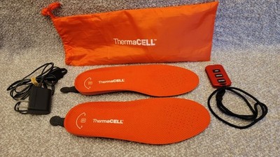 Thermacell Rechargeable Heated Insoles w/ Wireless Remote Control Large WORKING
