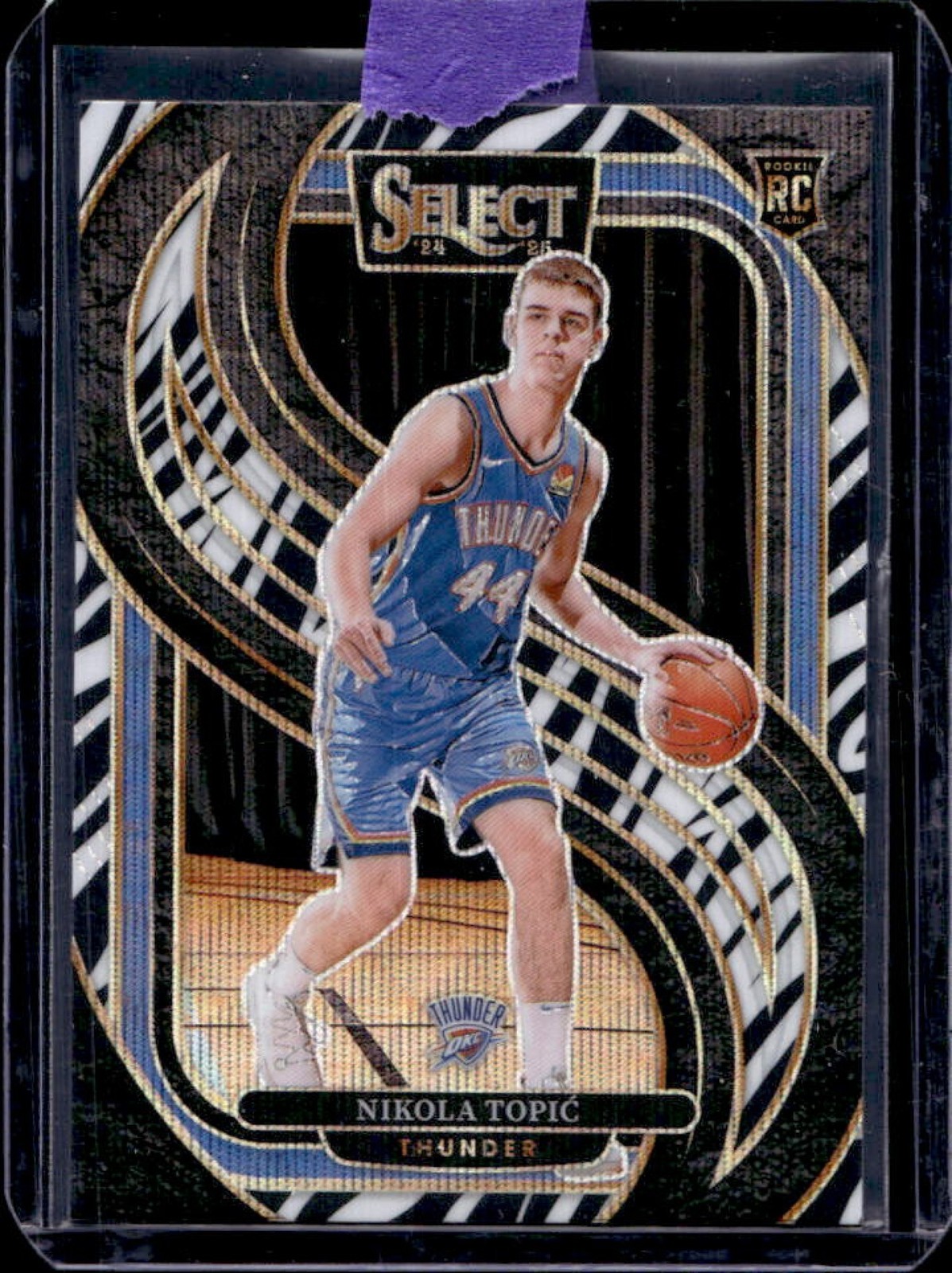 2024-25 Select Nikola Topic Premier RC Zebra Prizm #171 Thunder