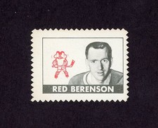 1969-70 O-PEE-CHEE STAMPS #2 RED BERENSON ( INTACT ADHESIVE BACK ) 29236