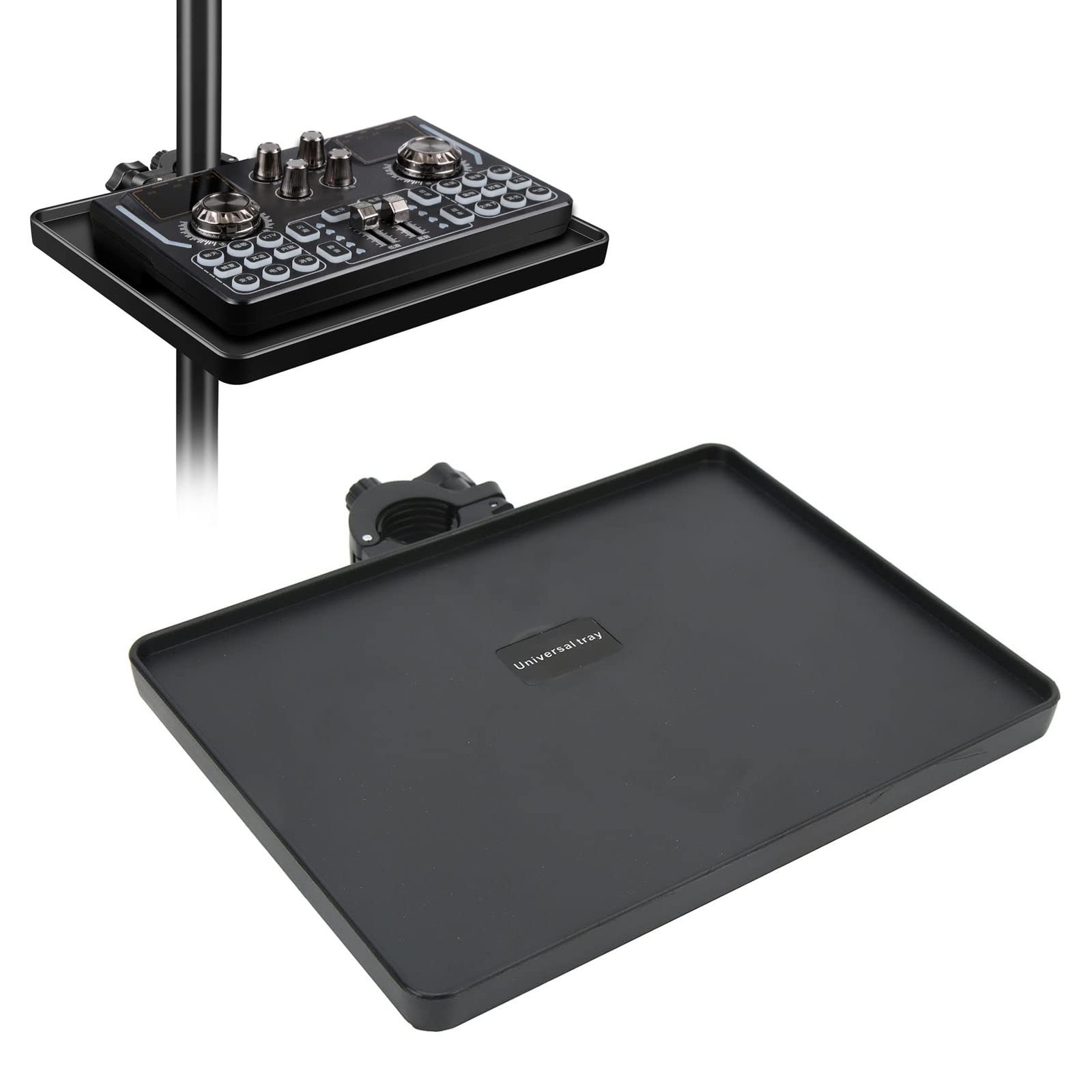 Plateau de Support de Micro pour Éviter les Chutes d'Accessoires avec Pince de Serrage