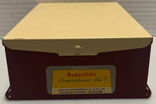 Vintage Kodak Kodaslide Compartment File Metal 35mm Slide Storage Box USA