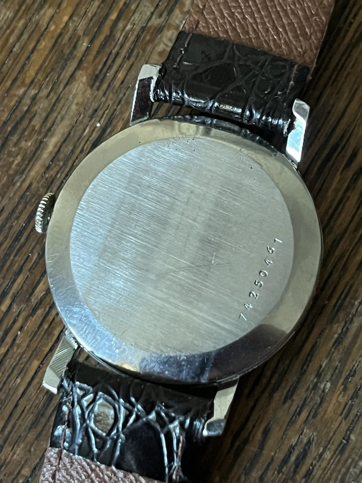 Girard Perregaux vintage de los años 50 para hombre parte posterior de acero inoxidable 34 mm cuerda manual Foto 3 de 4