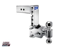 B&W TS20040C Tow & Stow Dual-Ball Chrome Hitch – 7″ Drop / 7½″ Rise