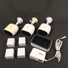 Arlo Pro 4 VMC4041P Spotlight Indoor/Outdoor Camera w/ Mount Set of 3 