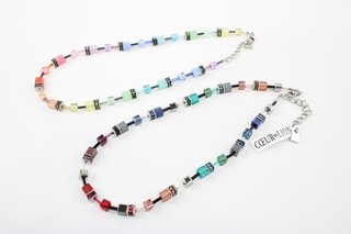 Collane Coeur de Lion tono oro geocodice tono argento firmate marcate x 2