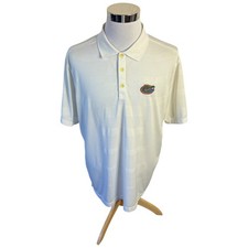Nike Golf Florida Gators Tour Performance Polo Shirt Men's XL White Short Sleeve