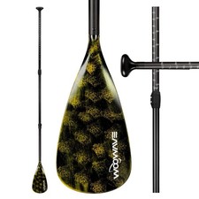 WOOWAVE SUP Paddle Adjustable 3 Piece Stand-Up Paddles Floating Portable Padd...