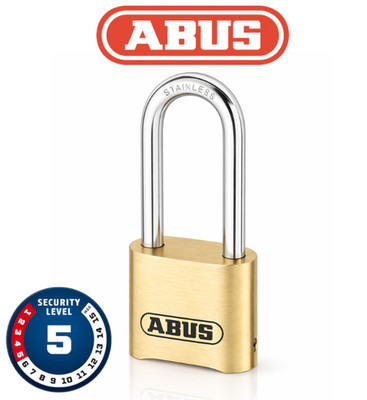 ABUS 180IB/50HB63 Vorhängeschloss Zahlenschloss wetterfest Edelstahl HB63 Level5