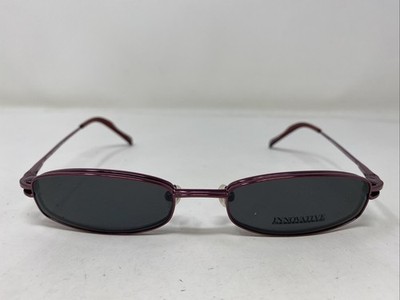 Innovative IMF466 Red Luster 53-19-140 Metal Eyeglasses Frame w/ Clip-on NS47