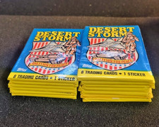 1991 Topps Desert Storm trading cards wax pack - factory sealed - LOT OF 13