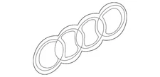 Genuine Audi Emblem 4K8-853-742-B-T94