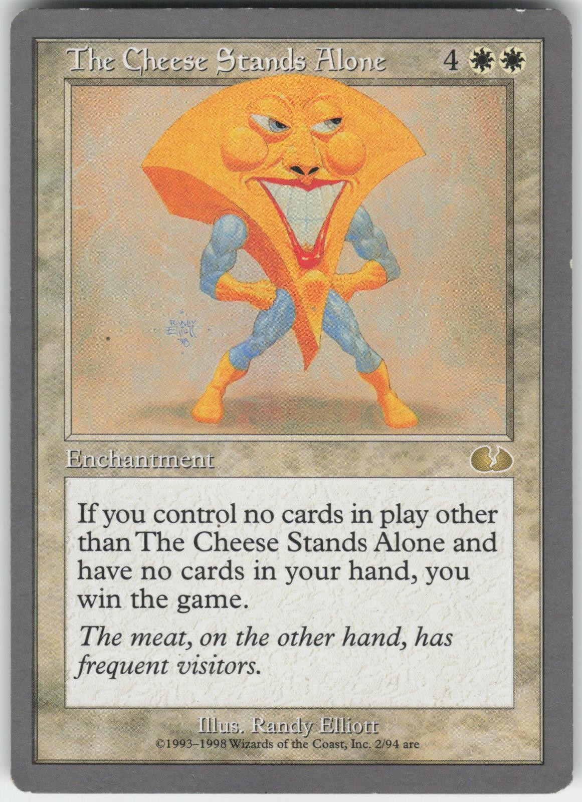 The Cheese Stands Alone Unglued Rare Magic: The Gathering NM/M