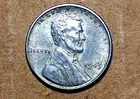 1943   P     Mint  STEEL  Lincoln Wheat Cent   ACTUAL  COIN          90516200-06