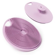 Boie USA Body Scrubber with Handle - Hygienic, Exfoliating Loofah Purple