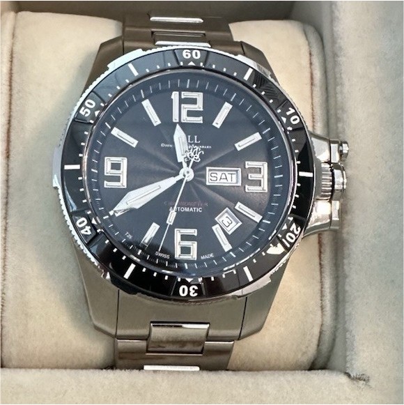 BALL Engineer Hydrocarbon Airborne Automatic Wristwatch Black Dial Box Papers