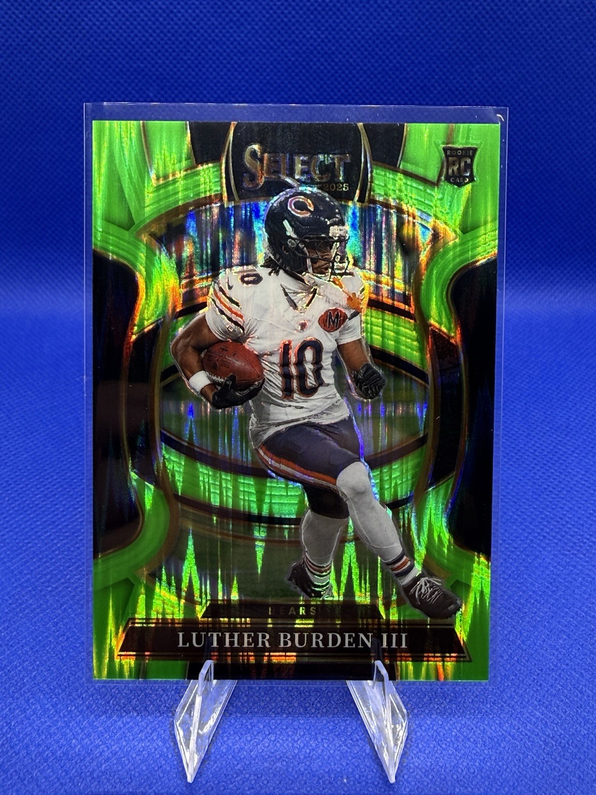2025 Panini Select - Concourse Luther Burden Neon Green Shock Prizm /699 (RC)