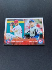 Phil Klein Signed 2015 Topps Update #US52 Rookie Card Texas Rangers Auto COA
