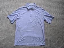 Criquet Polo Shirt Mens Medium Spandex Collared Pocket Classic Golf Casual Top