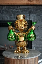 Custom Scrooge McDuck Holding Money Bags Art Sculpture
