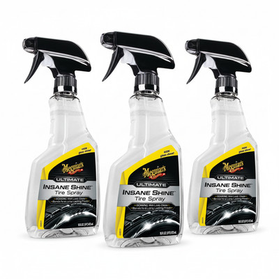 3x Meguiar's  Ultimate Insane Shine Tire Spray - Reifenglanzspray Reifenglanz