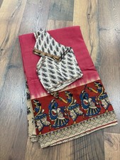 Brown Banaras Organza Saree Sari Blouse  Fall Stitched Size34-40-USASeller