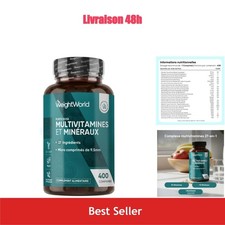 Multivitamines et Minéraux Vegan - 400 Micro-Comprimés - 27 Nutriments