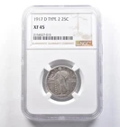 1917-D Standing Liberty Quarter Type 2 XF45 NGC *3837
