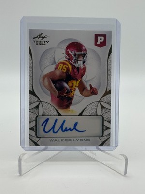 2024 Leaf Trinity Rookie Autographs  Walker Lyons #BA-WL1