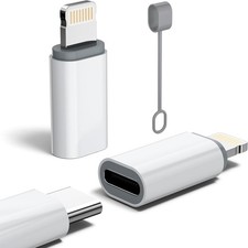 MFi Certified 27W USB C to Lightning Adapter 2 Pack - Fast Charging White