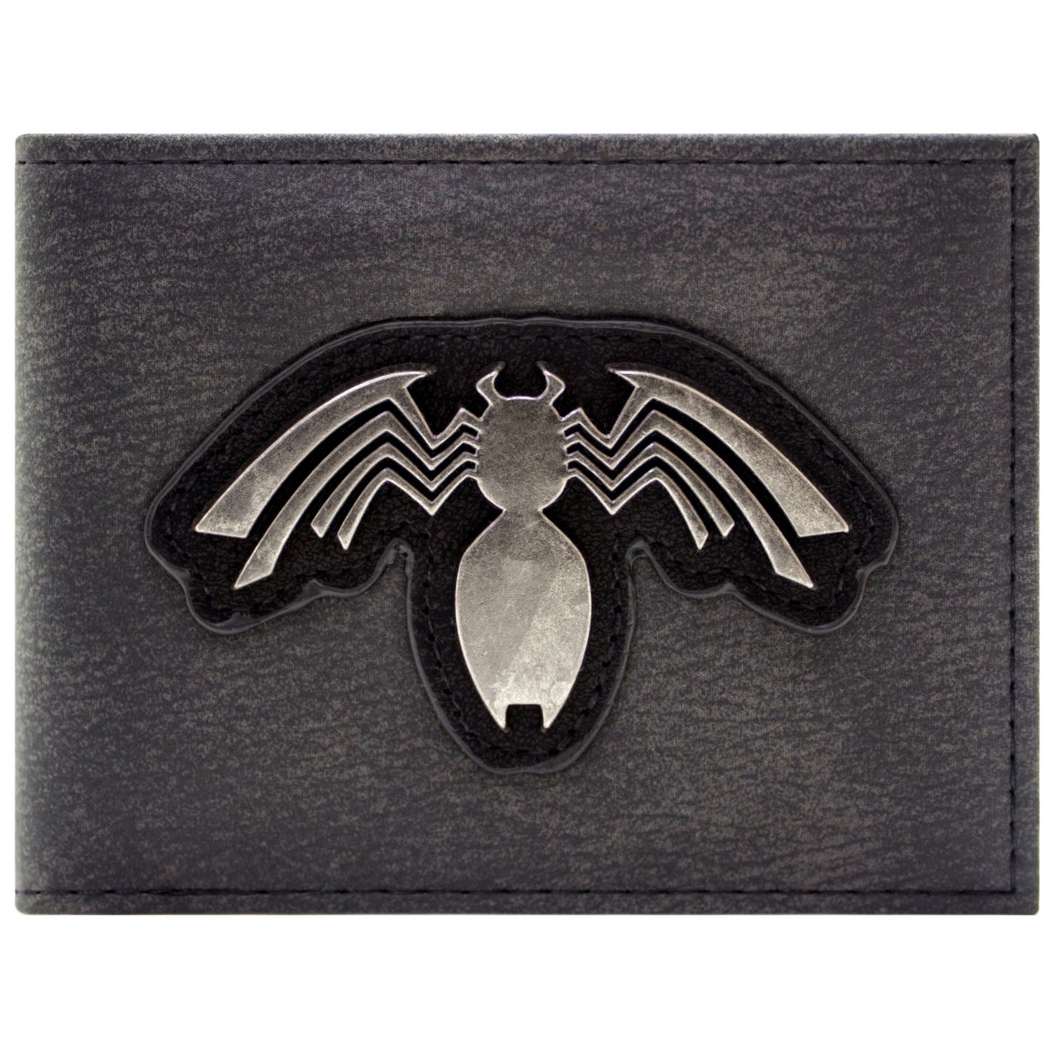 Venom Carnage Comic Spider Motif Metallic Emblem Bi-Fold ID & Card Wallet SECOND
