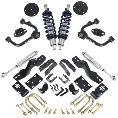 RIDETECH PERFORMANCE LOWERING SYSTEM,GROUP B,2019-2026 SILVERADO,SIERRA 1500 4WD