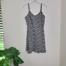 3 / $30 Old Navy Cami Dress Sleeveless Smocked Waist Linen Blend Black Large