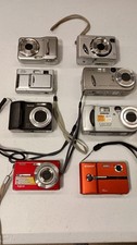 Lot Of 8 Digital Cameras . Sony, Kodak , Polaroid . Not Teated