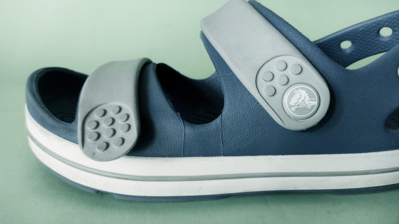 Sandali scarpe Crocs Blu e grigio bambino  - Tg. J 2